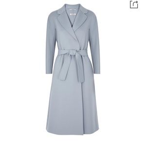 ‘S Max Mara Esturia Blue Wool Coat 38 brand new